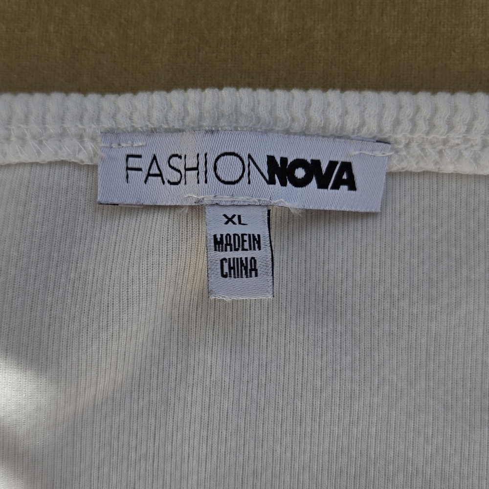 Fashion Nova Ribbed Bustier Crop Top – Size XL - Picture 5 of 5